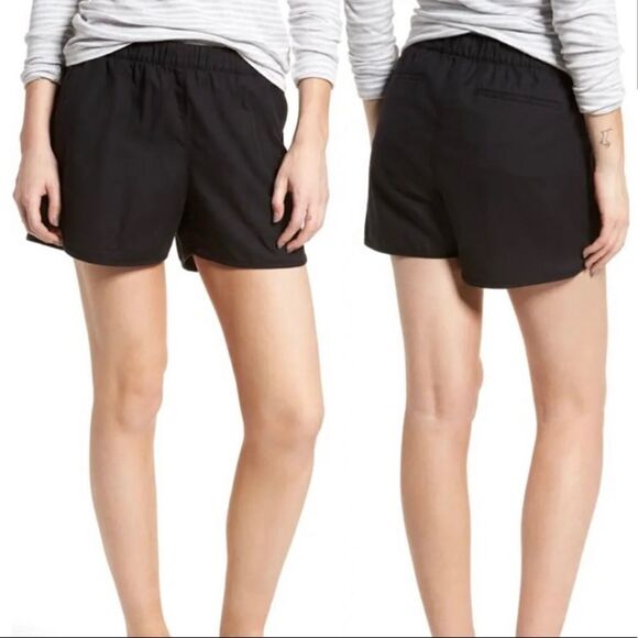Madewell Wm’s Sz Sm Black Pull On Supercomfy High Rise Classic Shorts - Picture 1 of 4